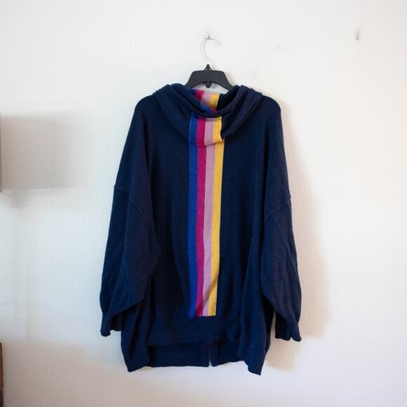 Love Sick Rainbow Knit Sweater Torrid Zip Up - Picture 4 of 5